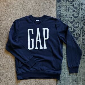 GAP Men's Dark Blue Crewneck Sweater